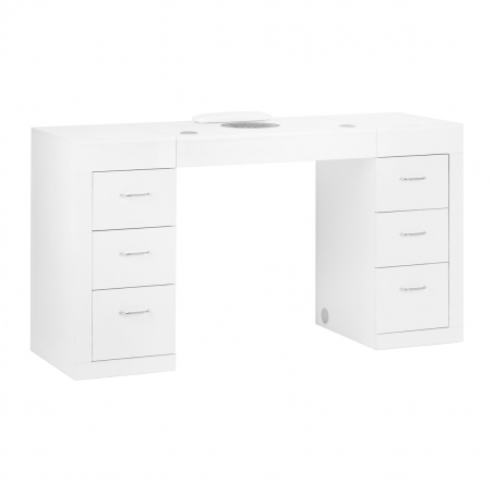 Manikyrbord 324 vit med dammuppsamlare med kassettfilter