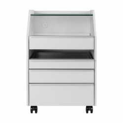 Assistansbord / rullvagn 984 grå med inbyggd UVC sterilisering