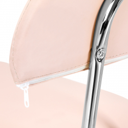 Arbetsstol / sadelstol med ryggstöd 6001 rosa
