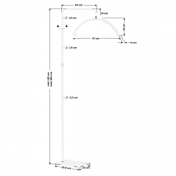 Arbetslampa / behandlingslampa MOMO HALF MOON MX6 vit