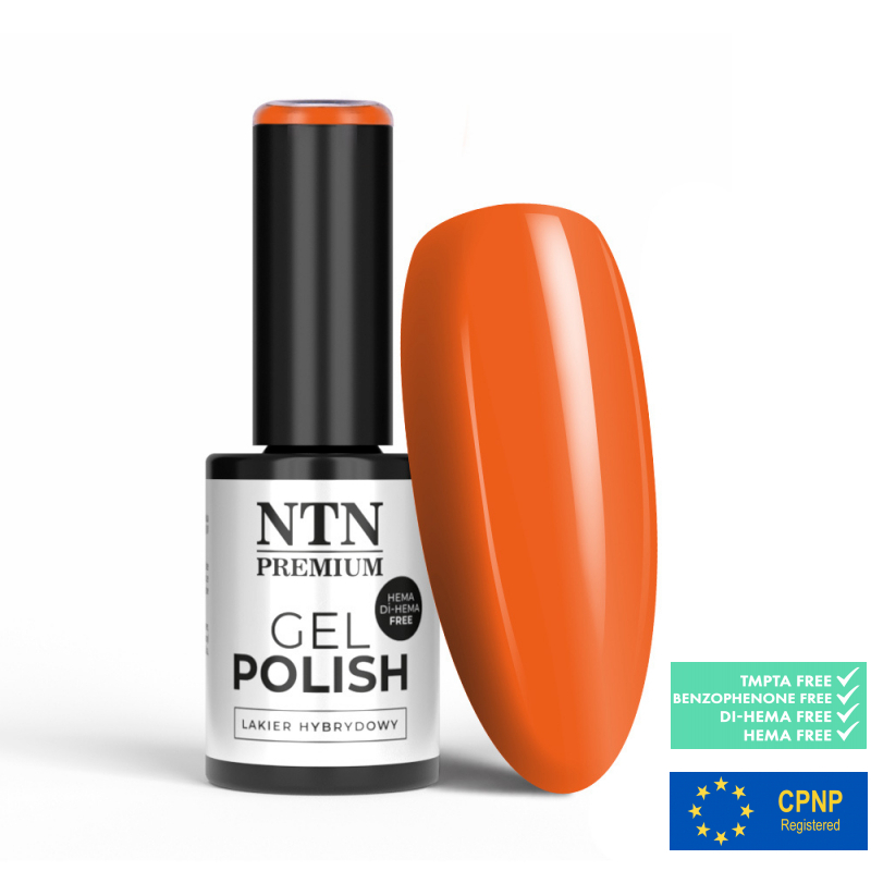 HEMA-Fri gellack NTN Premium Limited Edition för naglar 337 orange 5g