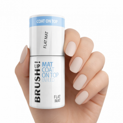 Flat Matt Top Coat NO WIPE BrushUP utan klibbigt lager för naglar 5g