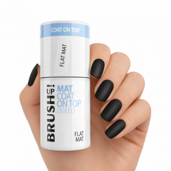 Flat Matt Top Coat NO WIPE BrushUP utan klibbigt lager för naglar 5g