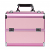 Kosmetikväska / sminkväska Pink L i aluminium