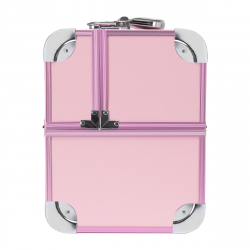 Kosmetikväska / sminkväska Pink L i aluminium