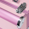 Kosmetikväska / sminkväska Pink L i aluminium