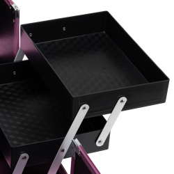 Kosmetikväska / sminkväska Pink L i aluminium