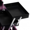 Kosmetikväska / sminkväska Pink L i aluminium