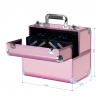 Kosmetikväska / sminkväska Pink L i aluminium