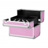 Kosmetikväska / sminkväska Pink L i aluminium