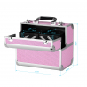 Kosmetikväska / sminkväska Pink L i aluminium