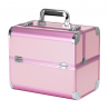 Kosmetikväska / sminkväska Pink L i aluminium