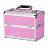 Kosmetikväska / sminkväska Pink L i aluminium