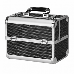Kosmetikväska / sminkväska Black L i aluminium
