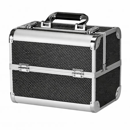 Kosmetikväska / sminkväska Black L i aluminium
