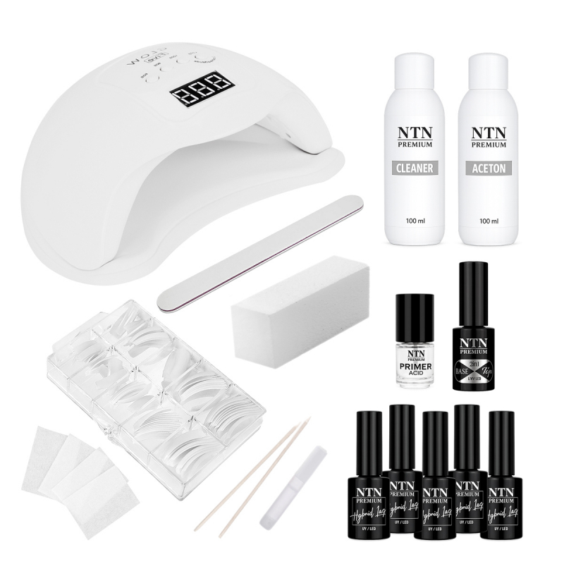 Startkit Gellack XL NTN Premium för naglar