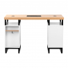 Nagelbord MOMO L02 med dammuppsamlare vit / ek / svart