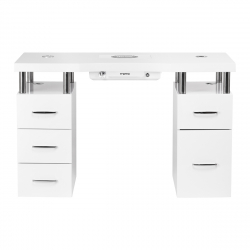 Manikyrbord MOMO L03 med dammuppsamlare vit