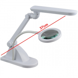 Arbetslampa LED med förstoringsglas / lupp