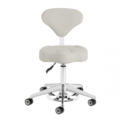 Sadelstol AZZURRO 156F BUMP-UP grå med ryggstöd