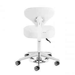 Sadelstol AZZURRO 156F BUMP-UP snövit med ryggstöd
