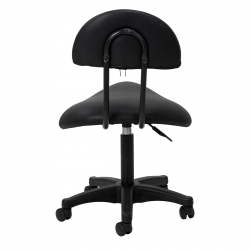 Arbetsstol / sadelstol med ryggstöd 6001B svart
