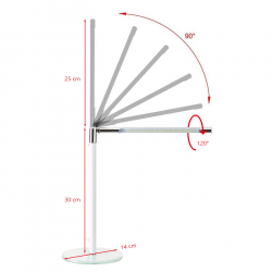 Arbetslampa / bordslampa LED SLIM 5W vit