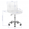 Arbetsstol / kundstol A-5299 vit
