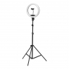 Ringlampa / arbetslampa 13 tum LED svart med stativ