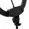 Ringlampa / arbetslampa 13 tum LED svart med stativ
