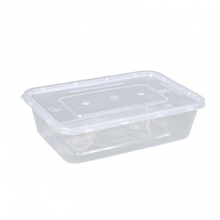 Plastask med lock