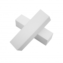 Nagelbuffer block vit 150/150 10 pack