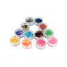 Glitter 12 färger - sexkanter 2-3 mm