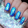 Glitter 12 färger - sexkanter 2-3 mm