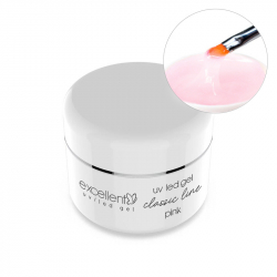 Rosa klar UV nagelgel Excellent Classic för naglar 15g