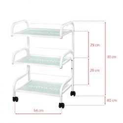 Rullvagn GIOVANNI 1014 vit