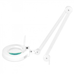Förstoringslampa / bordslampa S5 LED med stativ vit