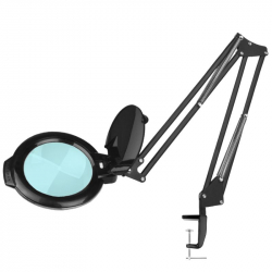 Förstoringslampa / arbetslampa svart med fäste LED MOONLIGHT 8013/6