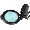 Förstoringslampa / arbetslampa svart med bordsfäste LED MOONLIGHT 8013/6