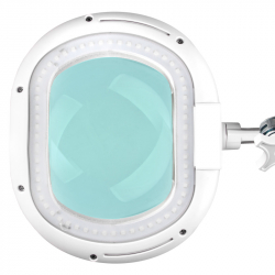 Förstoringslampa / arbetslampa ELEGANTE 6028 LED 5D vit, stativ / hjul