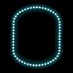Förstoringslampa / arbetslampa ELEGANTE 6028 LED 5D vit, stativ / hjul