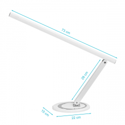 Arbetslampa / bordslampa ALL4LIGHT SLIM LED vit