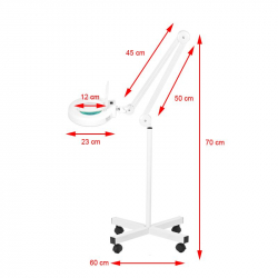 Förstoringslampa / arbetslampa S4 LED 12W vit med stativ