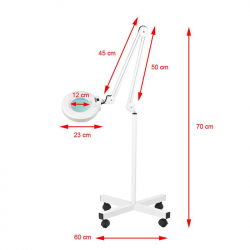 Förstoringslampa / arbetslampa S4 LED 22W vit med stativ