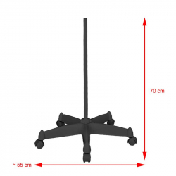 Förstoringslampa / arbetslampa LED MOONLIGHT 8012/5 svart med stativ