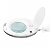Förstoringslampa / arbetslampa ELEGANTE 6027 60 LED vit, stativ, hjul