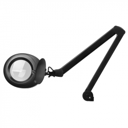 Förstoringslampa / arbetslampa ELEGANTE 6025 LED svart, stativ, hjul