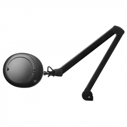 Förstoringslampa / arbetslampa ELEGANTE 6025 LED svart, stativ, hjul