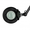 Förstoringslampa / arbetslampa S4 LED svart med stativ / hjul