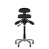 Arbetsstol / sadelstol AM-880 med ryggstöd extra hög svart